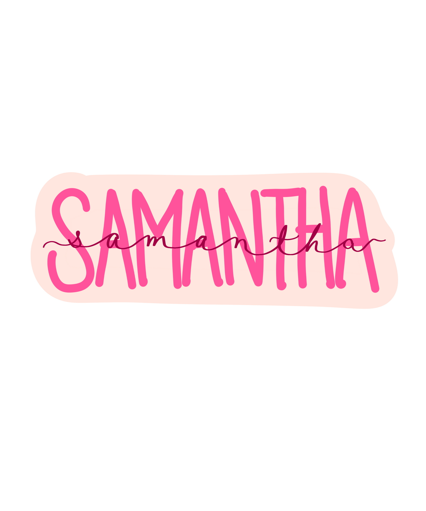 Cute name sticker