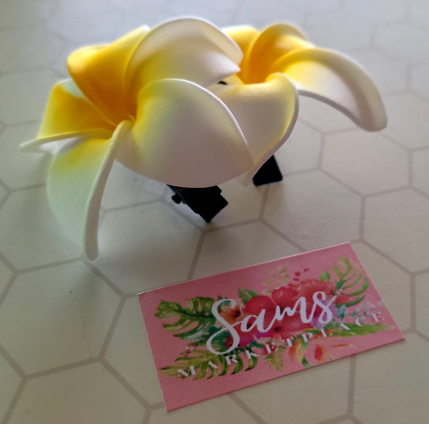 Plumeria Hair Clip