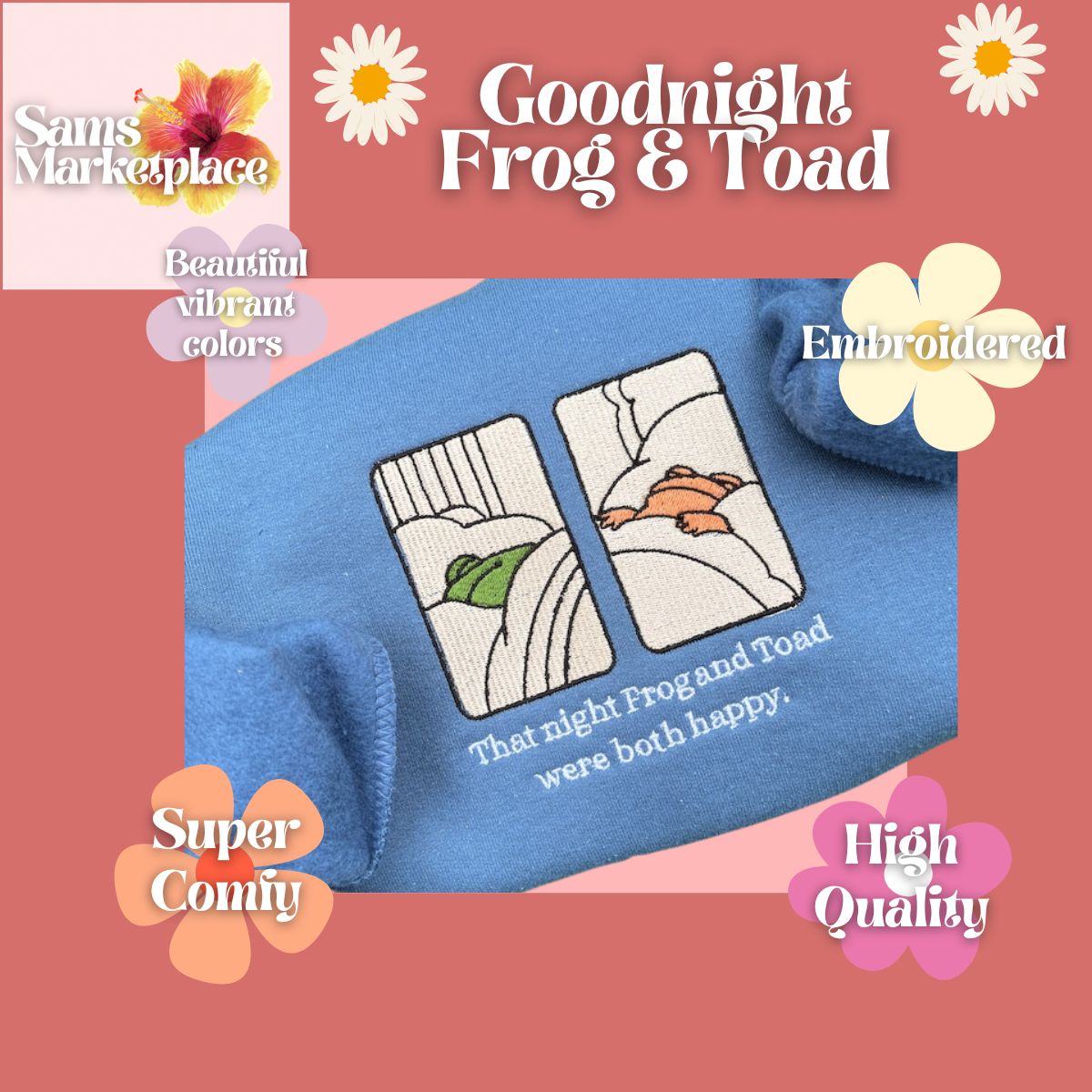 Frog Embroidered Crew