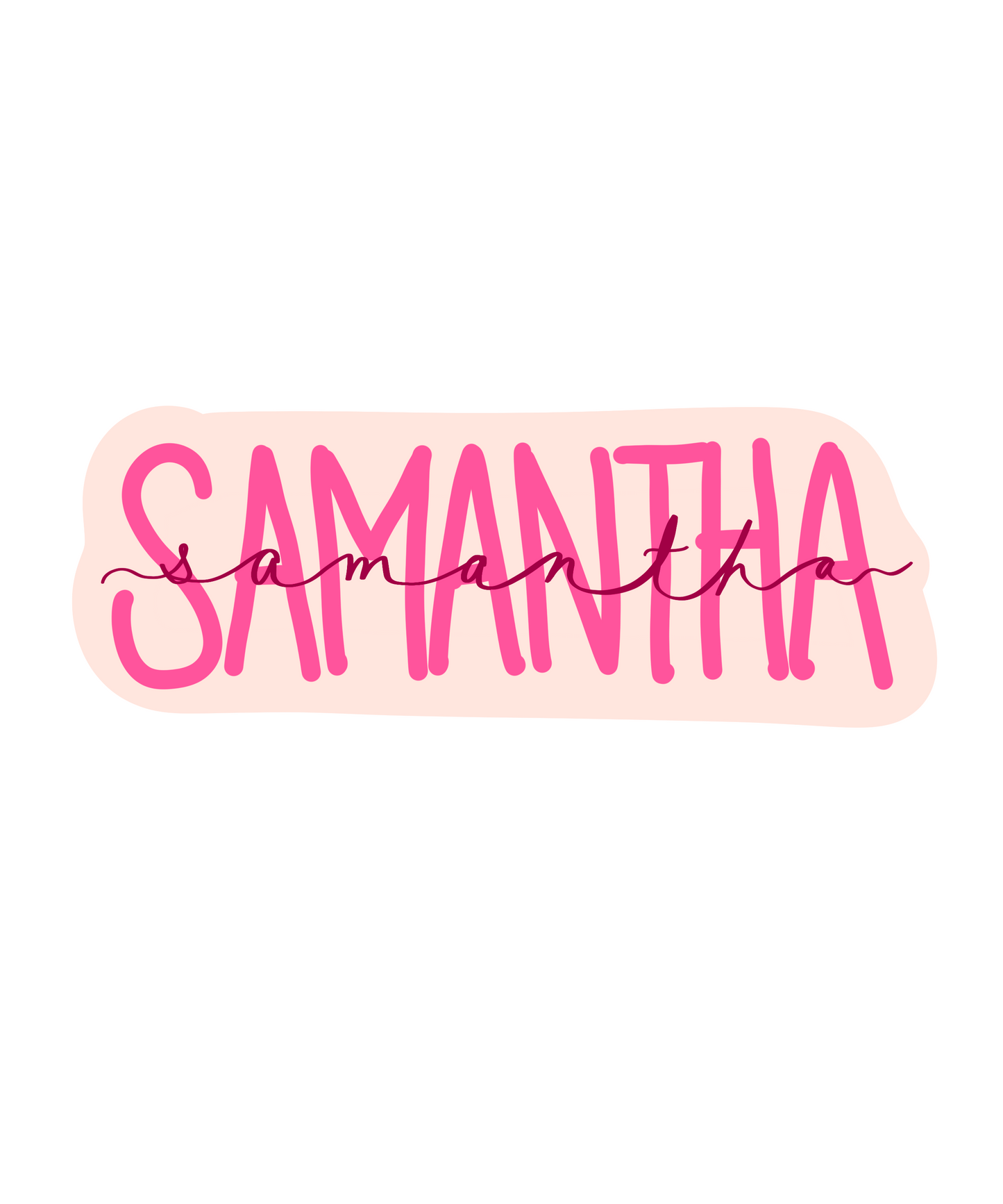 Cute name sticker